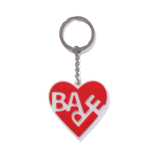 - BAPE Heart Keychain Red