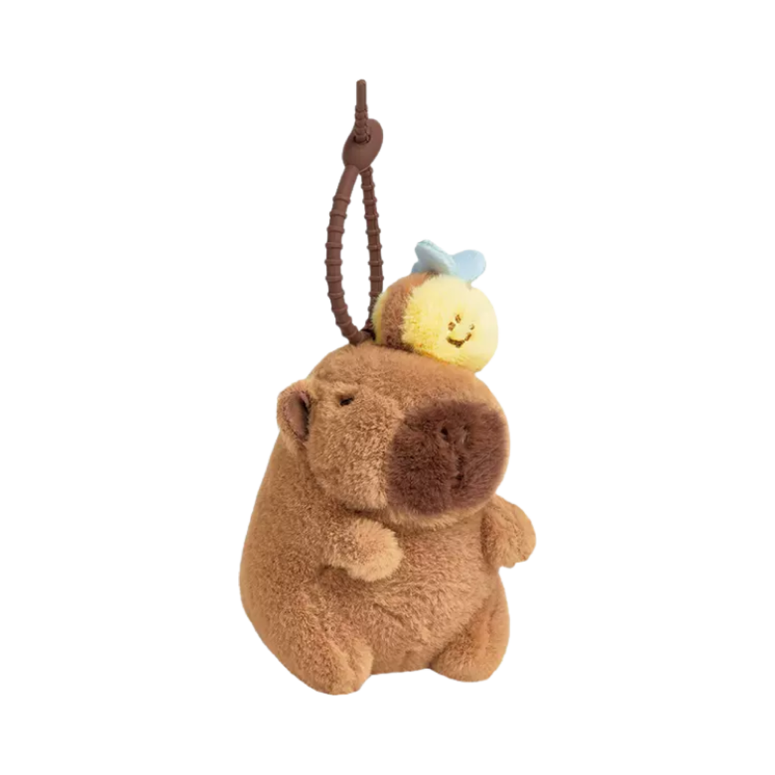 더 그린 파티 카피바라 & 허니비 키체인 브라운(The Green Party Capybara & Honeybee Keychain Brown)