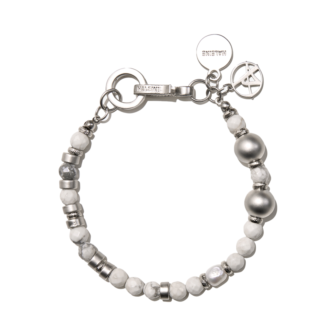 알렌느 젬스톤 브레이슬릿 화이트(Haleine Gemstone Bracelet White (WA104))