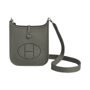 Hermes Evelyne 16 Amazone Bag Clemence & Palladium Gris Meyer Gris Meyer