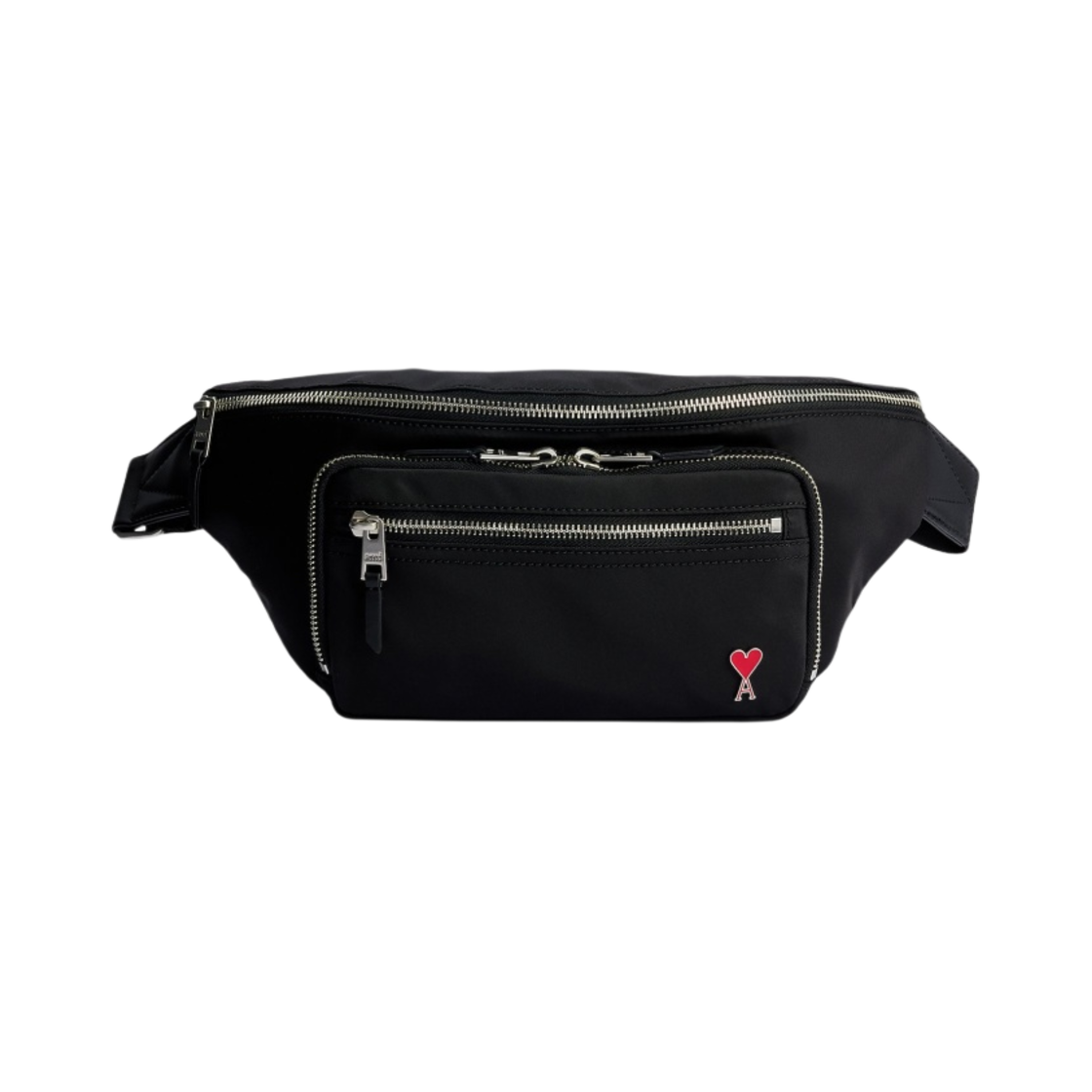 아미 하트 로고 나일론 범백 블랙(AMI de Coeur Nylon Bum Bag Black) - 1