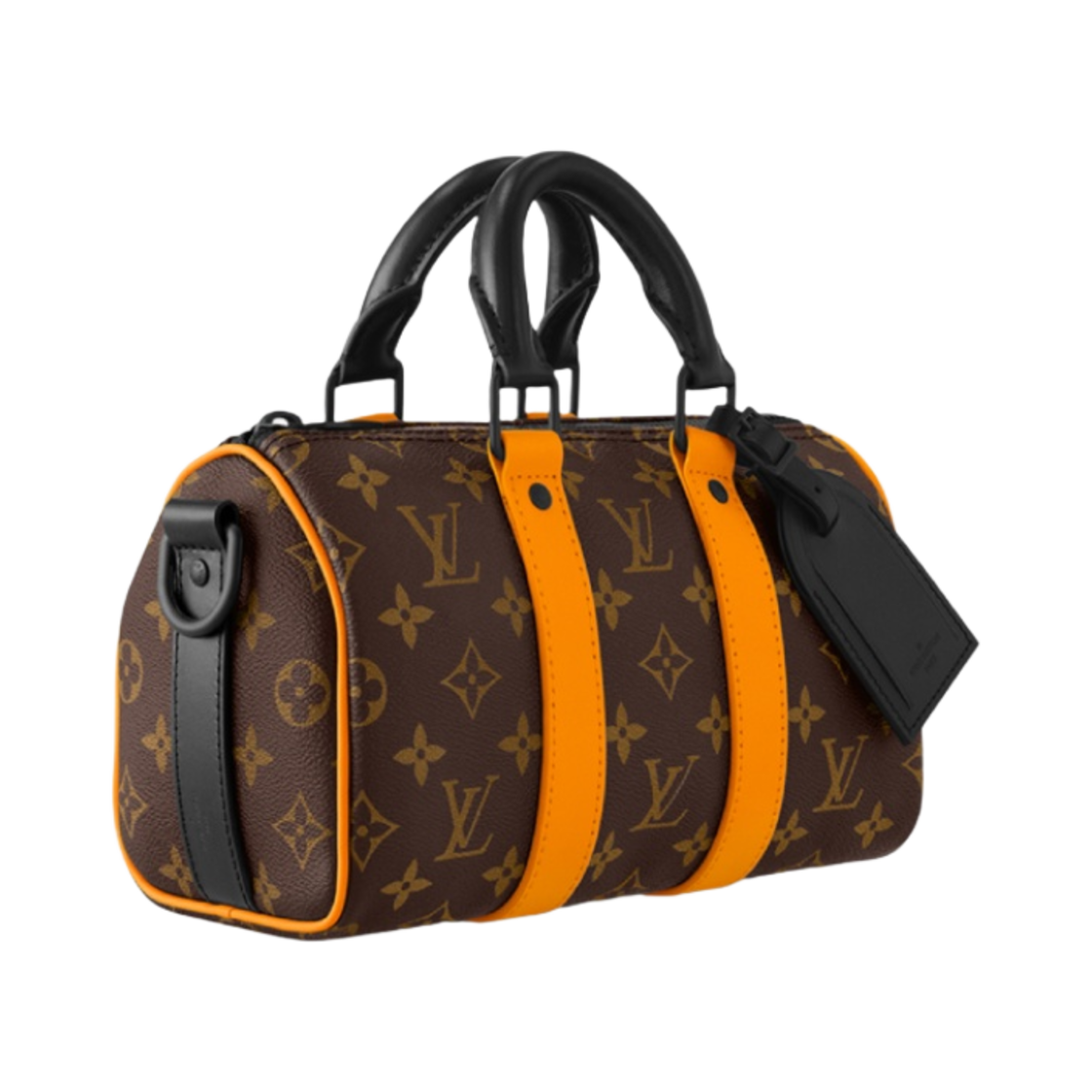 루이비통 키폴 반둘리에 25 모노그램 마카사르 샤프론 오렌지(Louis Vuitton Keepall Bandoulier 25 Monogram Macassar Saffron Orange) - 2