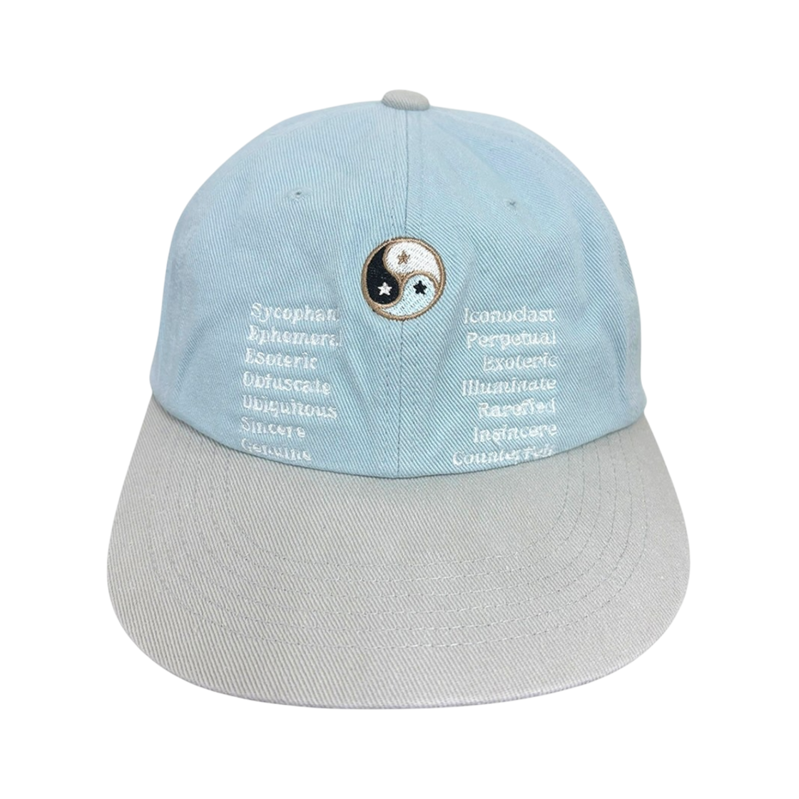 FAS052 FASTLE TT Yin Yang Washed Cap Sky Blue