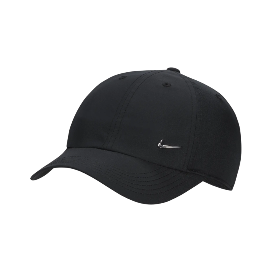 FB5064-010 (Kids) Nike Dri-Fit Club Unstructured Metal Swoosh Cap Black