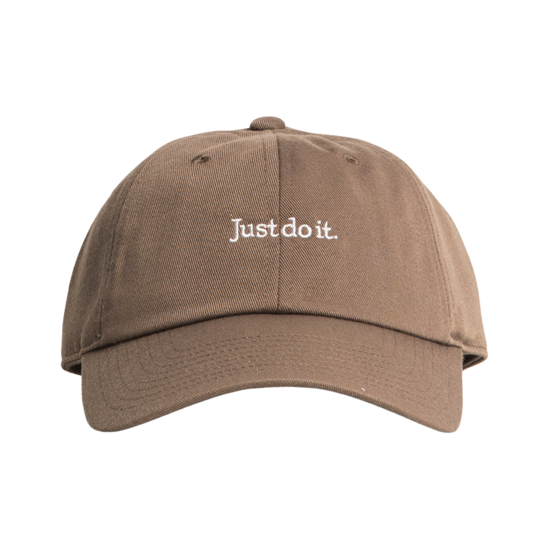 FB5370-214 Nike Club Unstructured Tennis Cap Mink Brown White