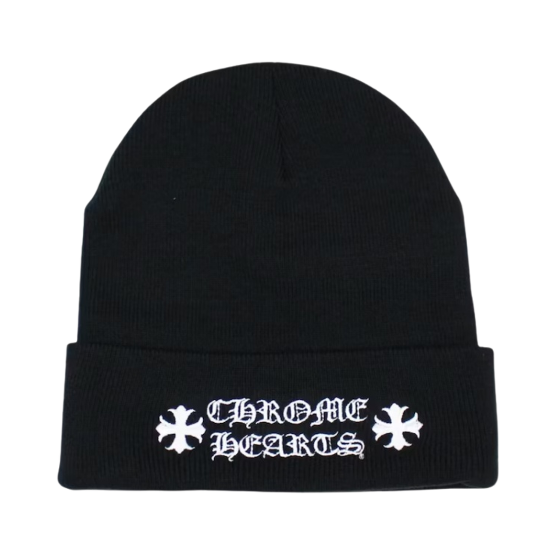 크롬하츠 로고 비니 블랙(Chrome Hearts Logo Beanie Black)