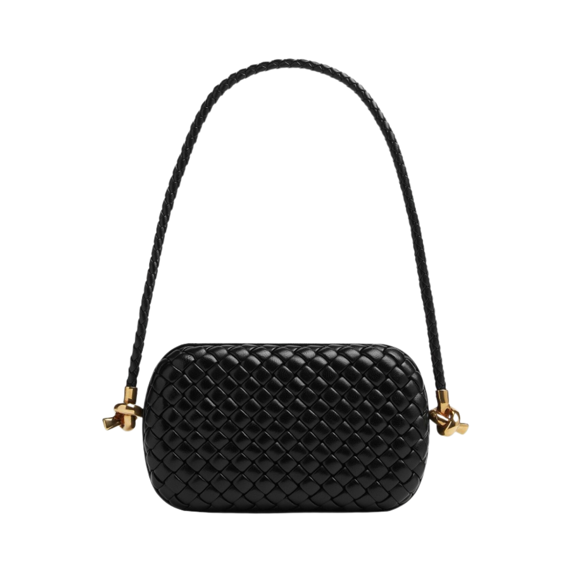 717623V01D11019 Bottega Veneta Knot On Strap Black