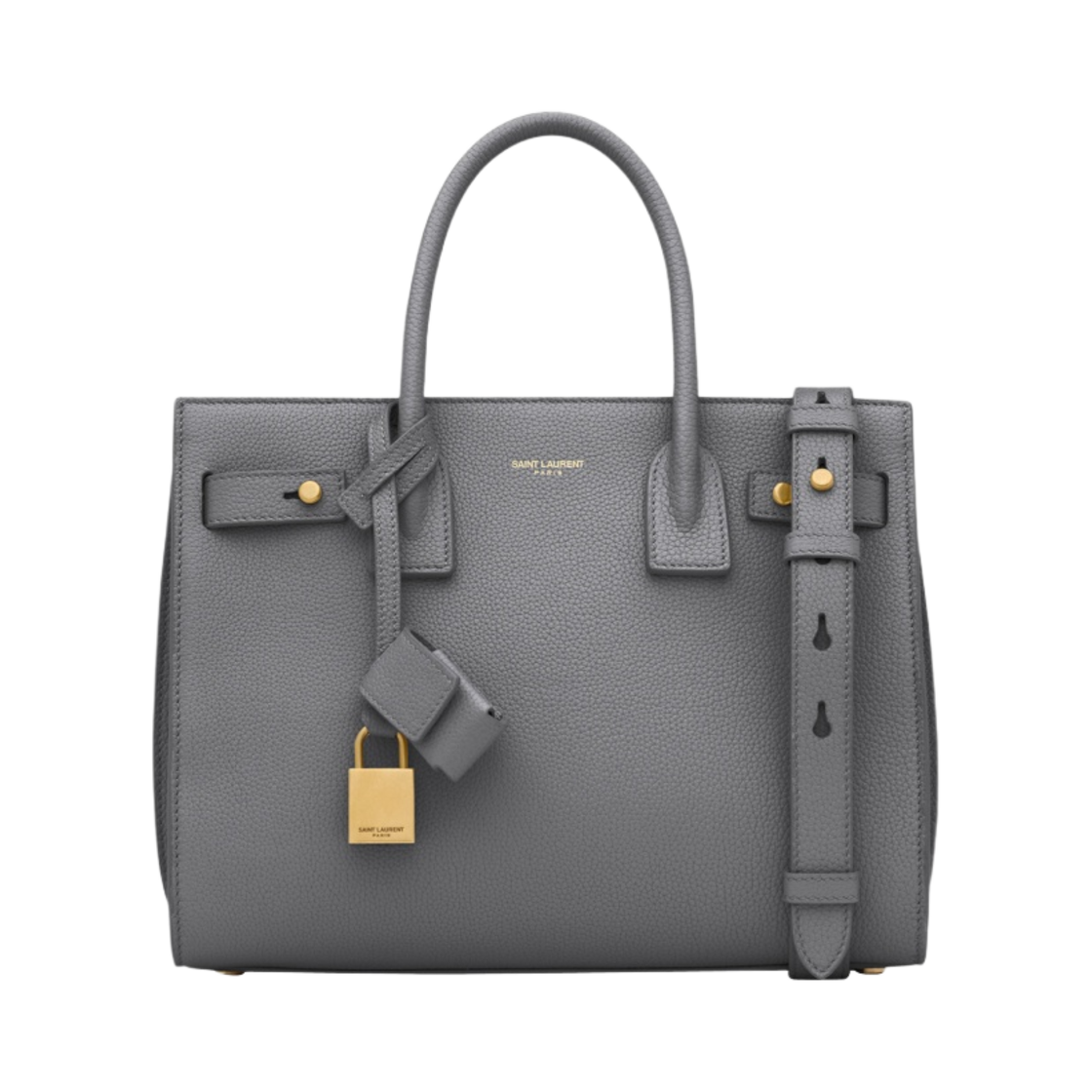 생로랑 삭 드 주르 서플 베이비 그레인 레더 스톰(Saint Laurent Sac De Jour Supple Baby in Grained Leather Storm) - 1
