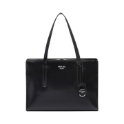 Prada Re-Edition 1995 Brushed Leather Medium Handbag Black