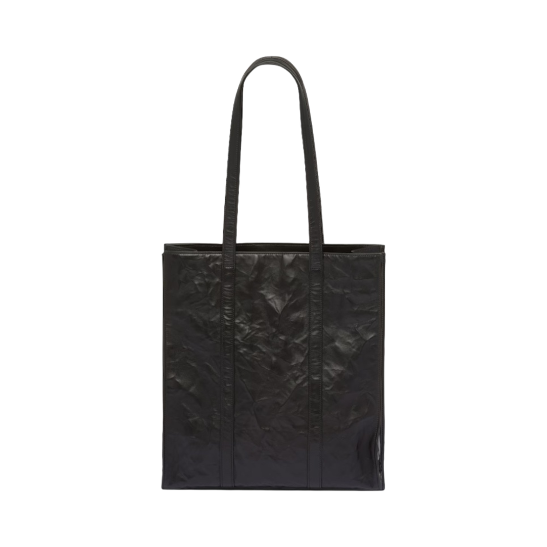 프라다 스몰 앤티크 나파 레더 토트 블랙(Prada Small Antique Nappa Leather Tote Black) - 2