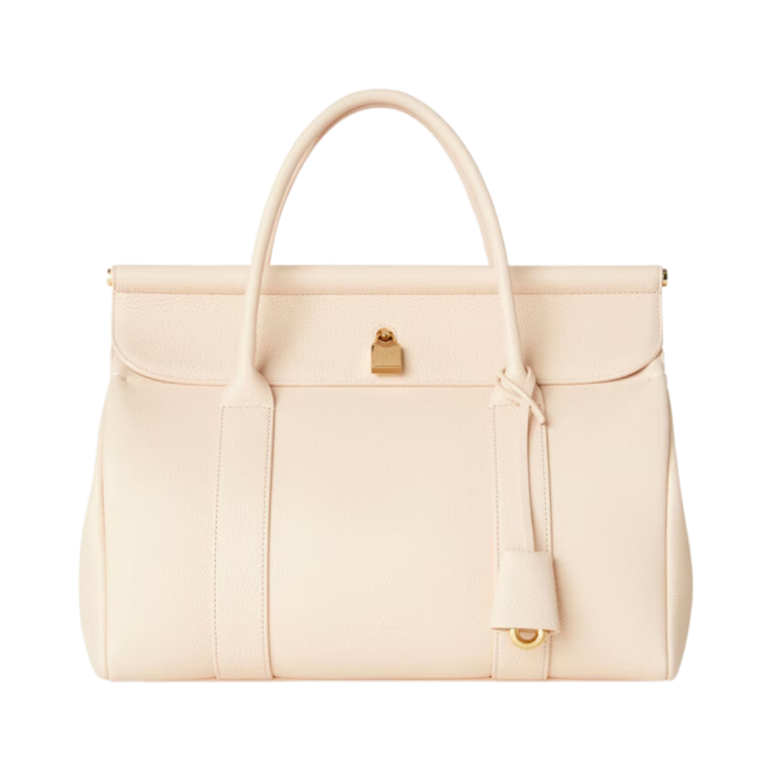 FAN9610-A0IH Loro Piana Loom bag L32 in Grained Calfskin Creamed Honey Sun Gold