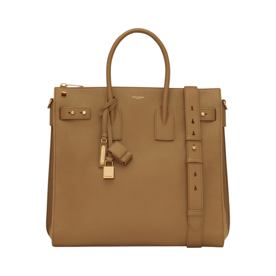 생로랑 삭 드 주르 노스 사우스 그레인 레더 올드 오일(Saint Laurent Sac De Jour North/South in Grained Leather Old Oil) - 1