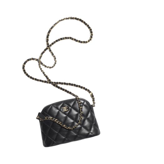 Chanel Clutch with Chain Lambskin & Gold Black