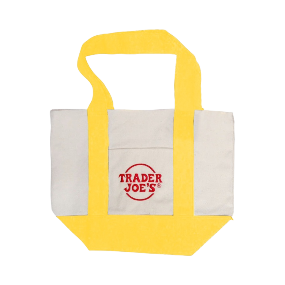 트레이더 조 미니 캔버스 토트백 옐로우(Trader Joe's Mini Canvas Tote Bag Yellow)