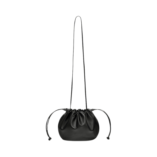 P0000EEA Kindersalmon Women String Leather Bag Black