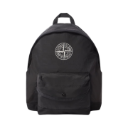 (Kids) Stone Island 9200002 Nylon Metal in Econyl Backpack with Compass Embroidery Padded Straps Black - 25SS
