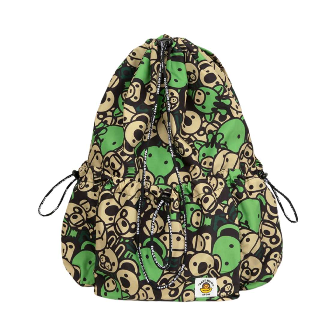 베이프 베이비 마일로 프렌즈 라지 백팩 그린(BAPE Baby Milo Friends Large Backpack Green)