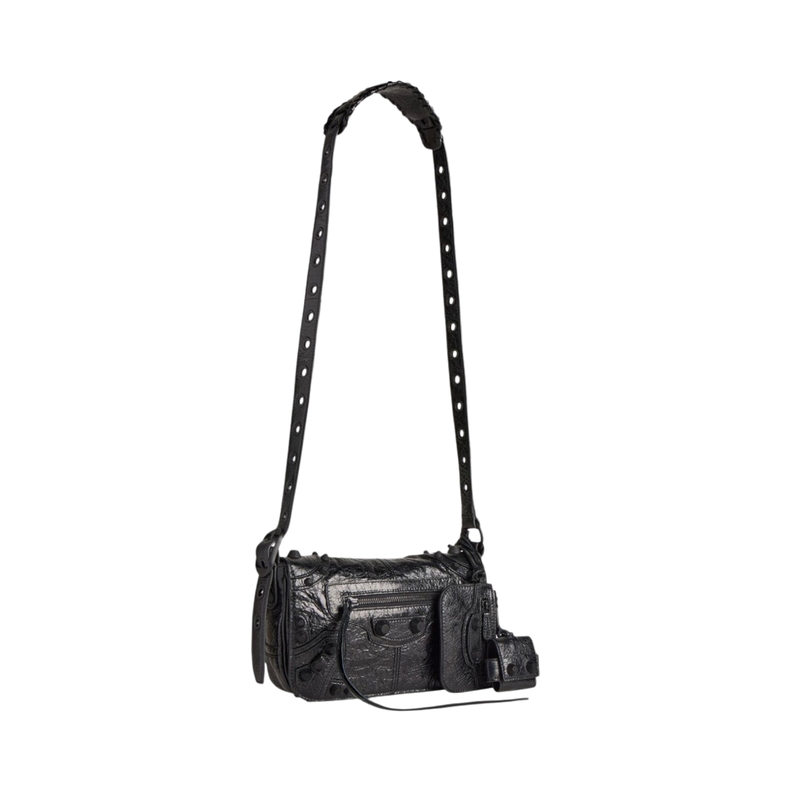 발렌시아가 아레나 램스킨 르 카골 XS 플랩 백 블랙(Balenciaga Le Cagole XS Flap Bag in Arena Lambskin Black) - 2