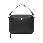 Courreges Cloud Reflex Leather Bag Black