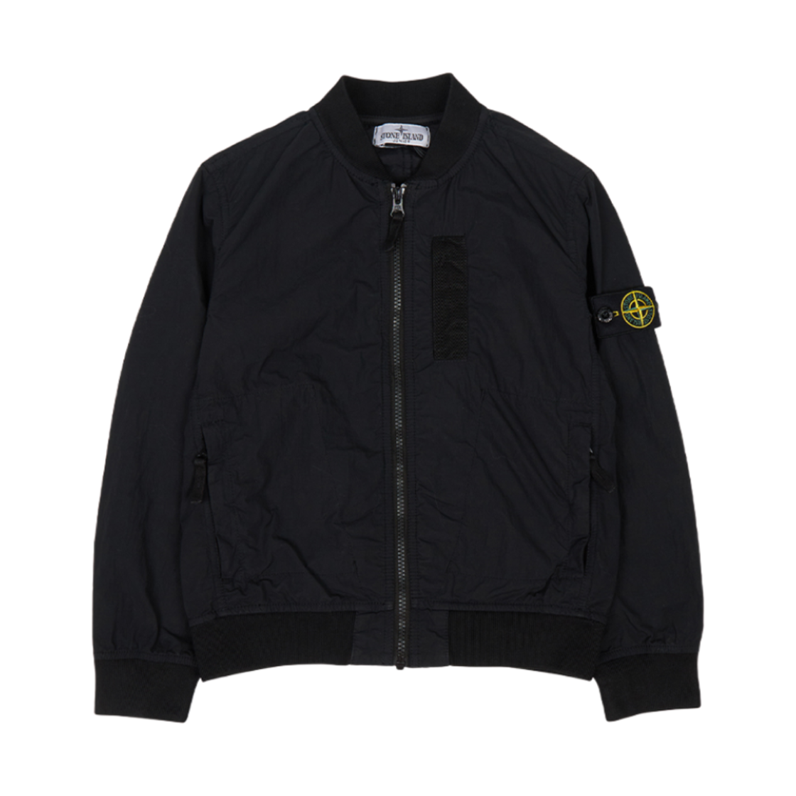 801640430-V0029 (Kids) Stone Island 40430 Bomber Jacket Black - 24SS