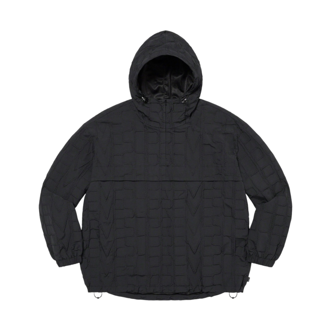 슈프림 리핏 스티치 아노락 블랙 - 23SS(Supreme Repeat Stitch Anorak Black - 23SS)