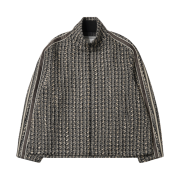 (W) Wooyoungmi Tweed Banding Jacket Gray - 24FW
