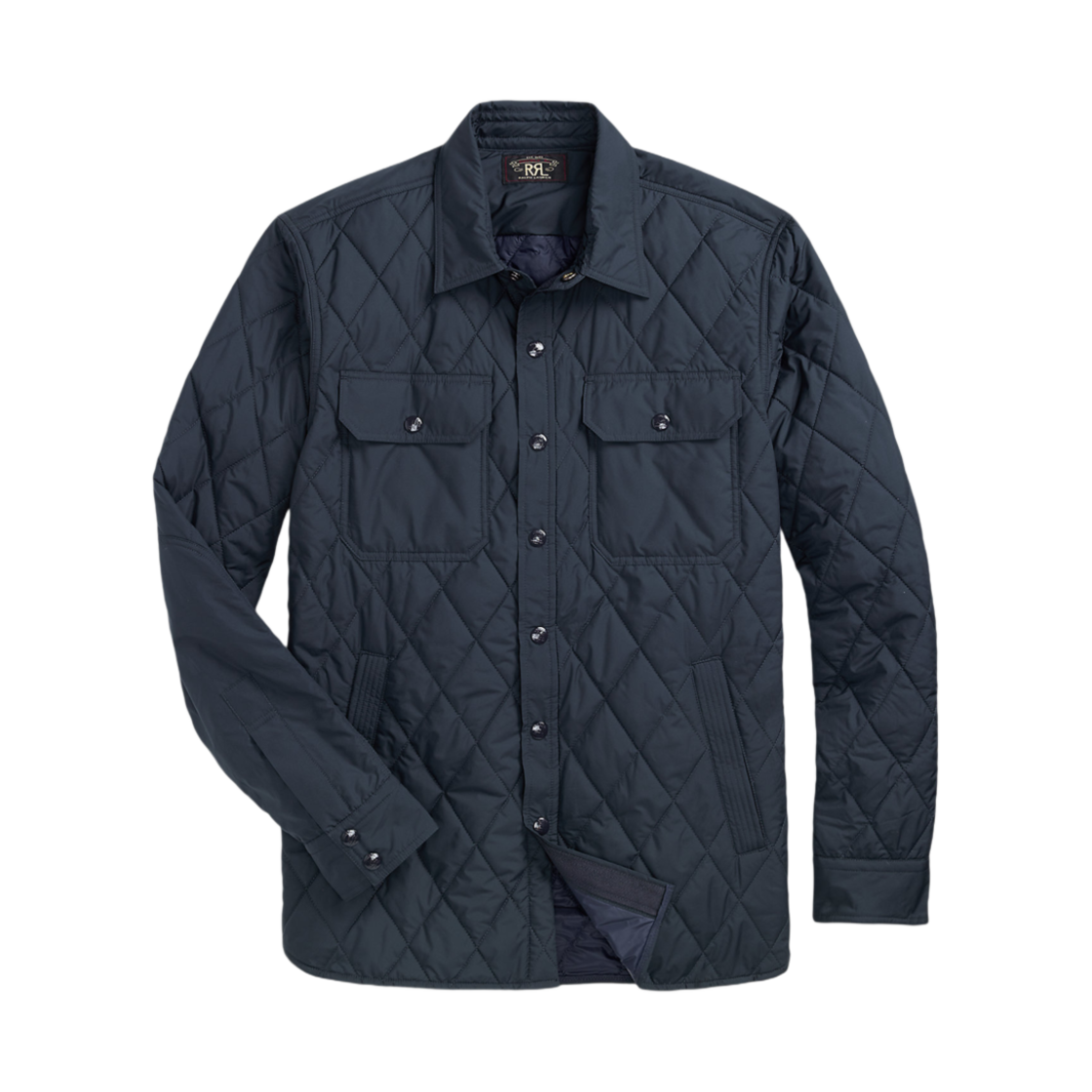 더블알엘 퀼티드 셔츠 자켓 네이비(Double RL Quilted Shirt Jacket Navy)