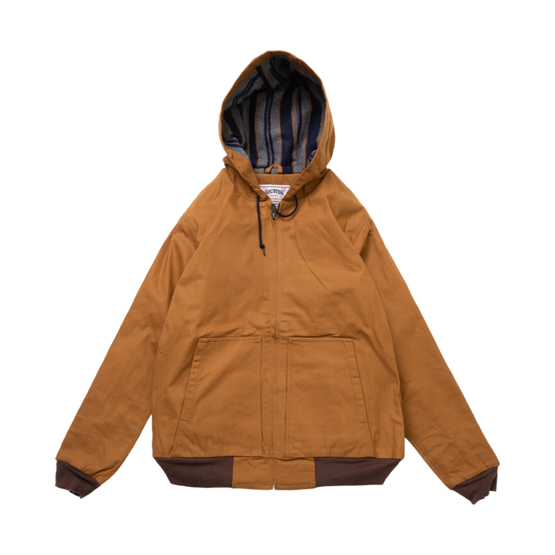 51403BR Houston Japan Duck Zip Work Hoodie Brown 51403BR