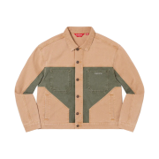 Supreme 2-Tone Paneled Denim Jacket Brown - 22FW