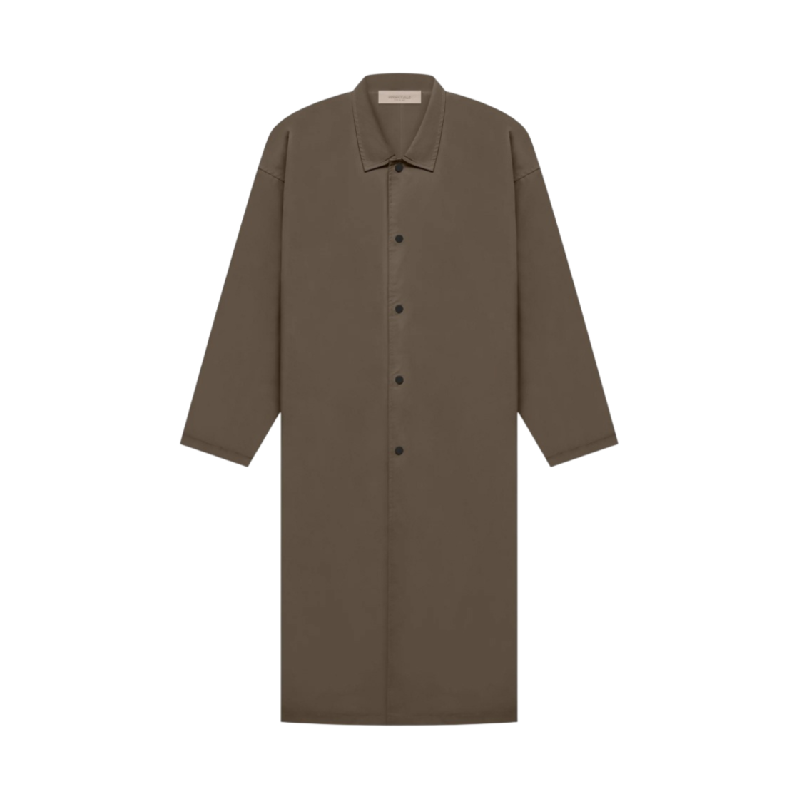 에센셜 롱 코트 우드 - 22FW