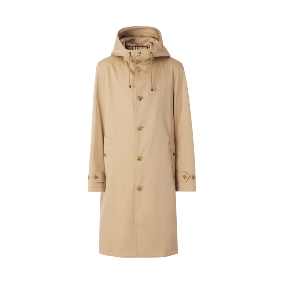 버버리 코튼 개버딘 후드 카 코트 허니(Burberry Cotton Gabardine Hooded Car Coat Honey) - 1