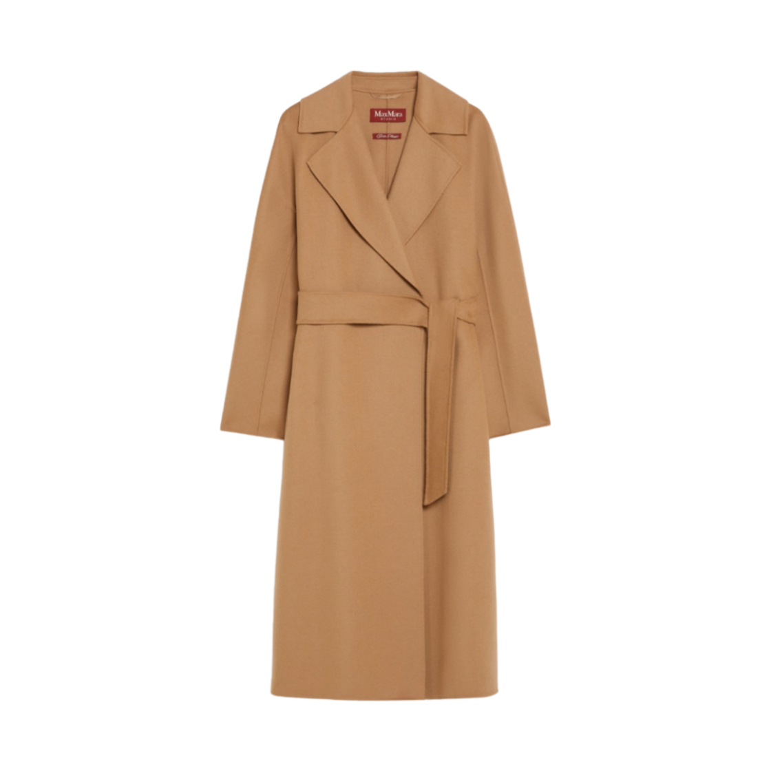 CLES-024 (W) Max Mara Studio Cles Virgin Wool Coat Camel