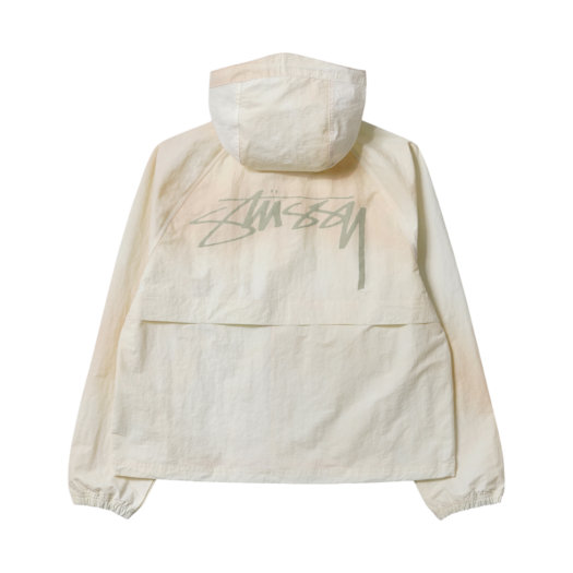 115745 Stussy Wave Dye Beach Shell Jacket Bone