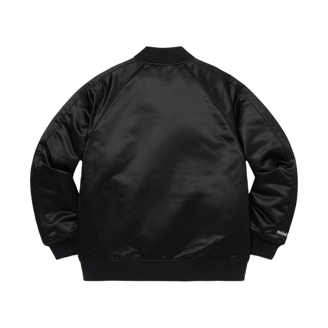슈프림 미첼 & 네스 시퀸 로고 바시티 자켓 블랙 - 21FW(Supreme Mitchell & Ness Sequin Logo Varsity Jacket Black - 21FW) - 3