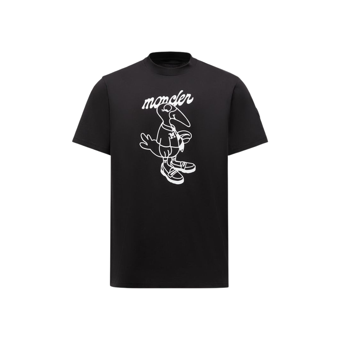 K2-091-8C00016-89AJS-998 Moncler Mascot Logo Cotton T-Shirt Black - 25FW