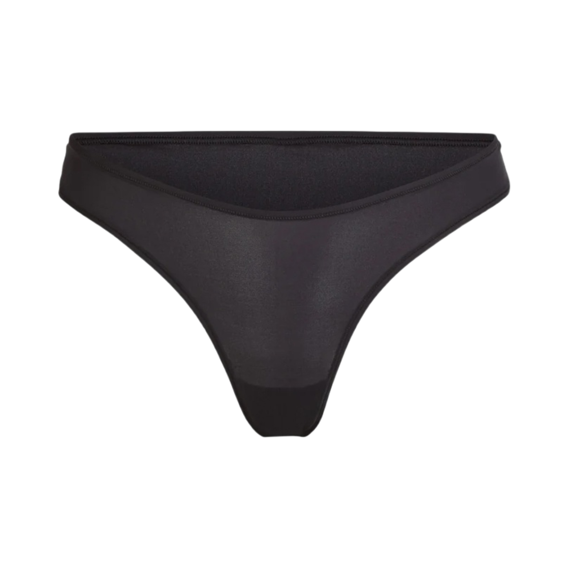 (W) 스킴스 핏츠 에브리바디 딥드 프론트 통 오닉스((W) Skims Fits Everybody Dipped Front Thong Onyx) - 1