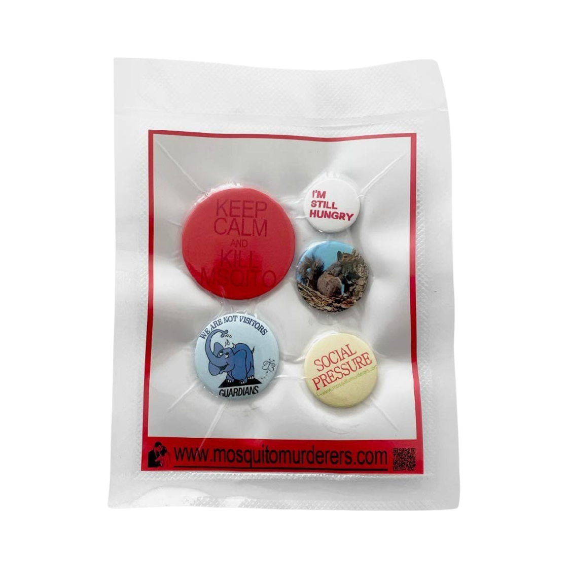 6113630 Mosquito Murderers Pin Badge Set 8