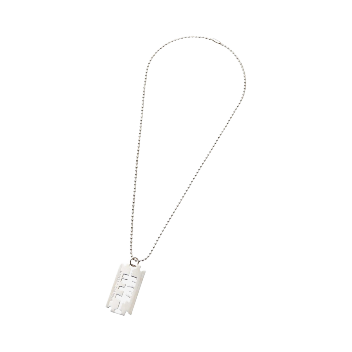 히스테릭 글래머 레이저 볼 체인 네클리스 실버(Hysteric Glamour Razor Ball Chain Necklace Silver)