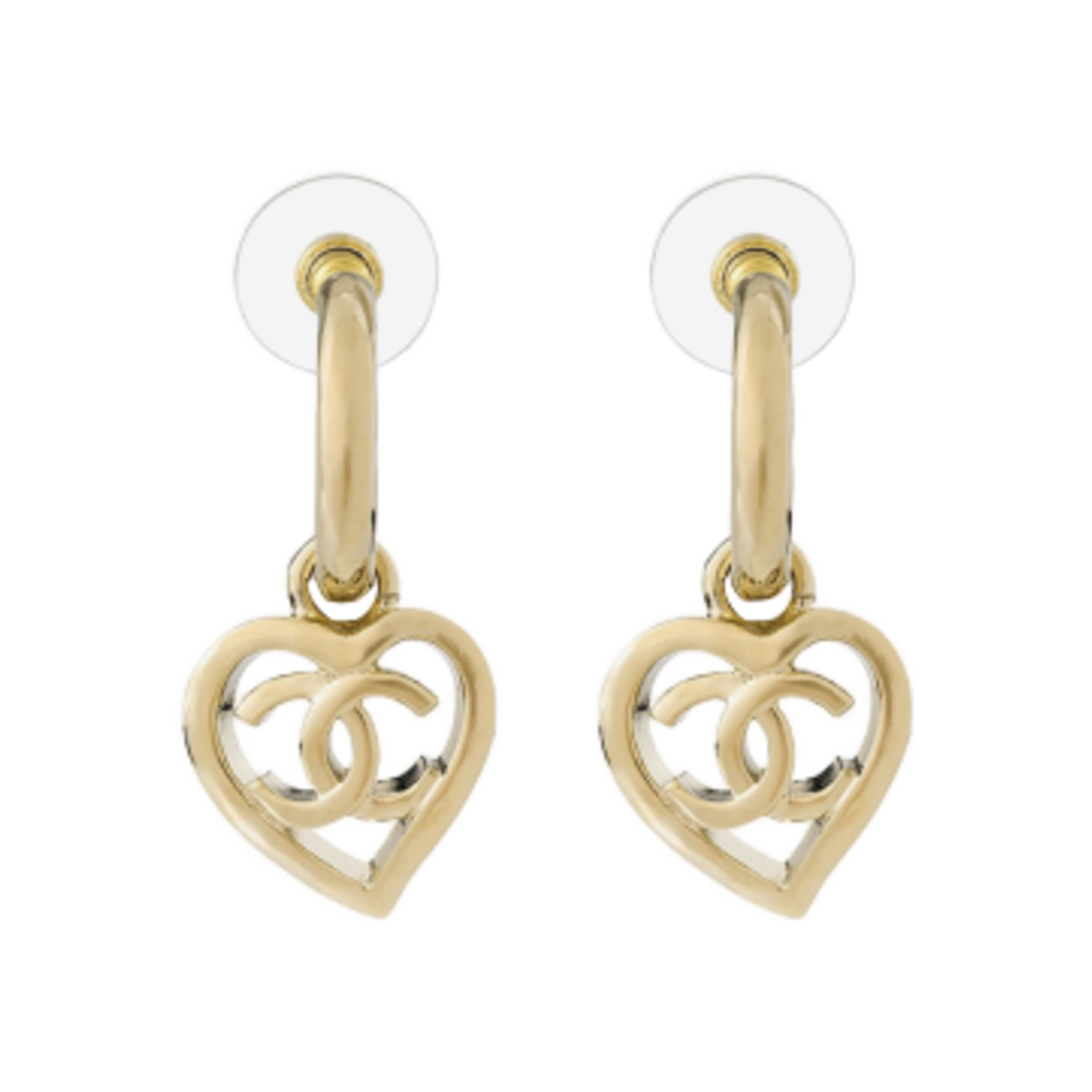 (W) 샤넬 이어링 메탈 & 골드((W) Chanel Earrings Metal & Gold) - 1