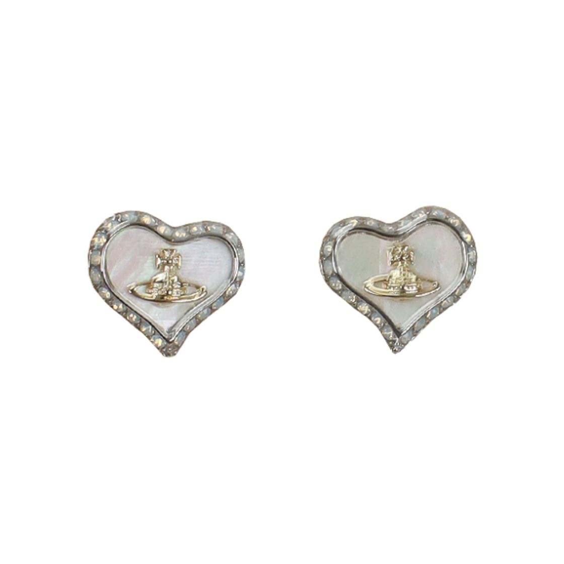 (W) 비비안 웨스트우드 페트라 이어링 실버 골드((W) Vivienne Westwood Petra Earrings Silver Gold)