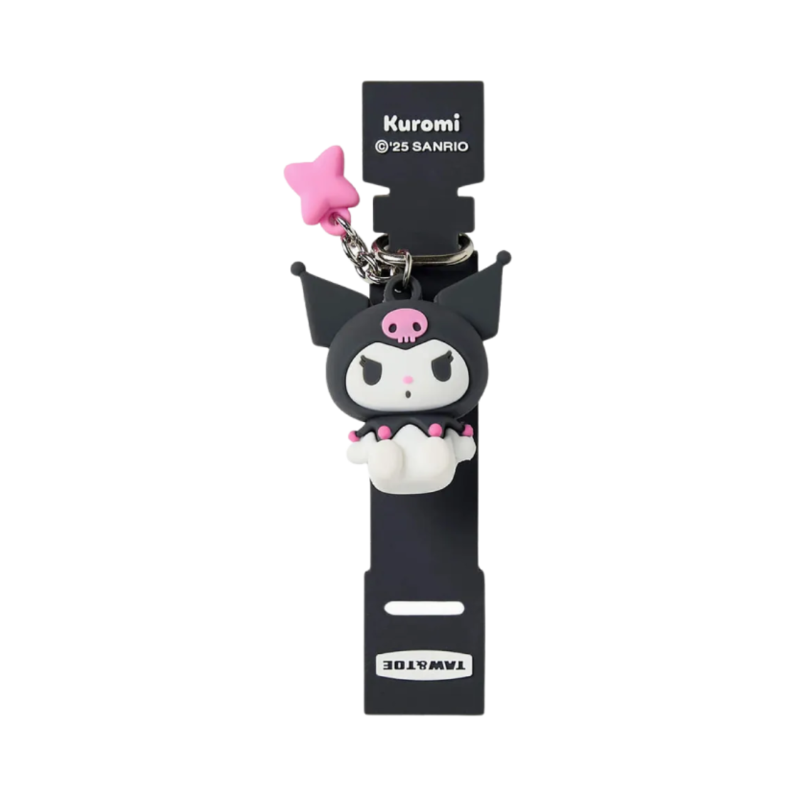 토앤토 x 산리오 쿠로미 참 태그 블랙(Taw&Toe x Sanrio Kuromi Charm Tag Black)