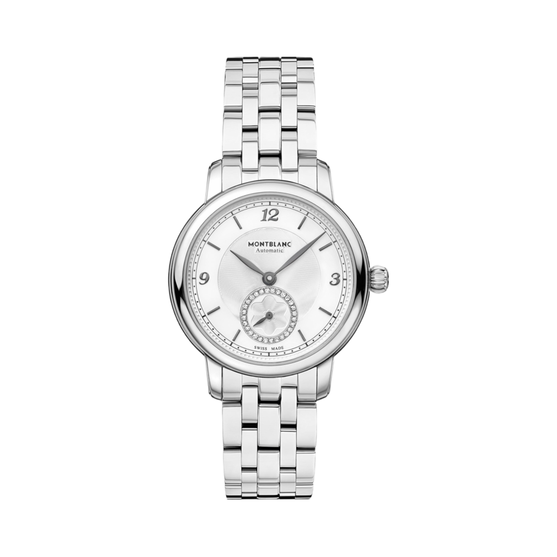 몽블랑 스타 레거시 스몰 세컨드 오토매틱 32mm 스테인리스 스틸 화이트(Montblanc Star Legacy Small Second Automatic 32mm Stainless Steel White)