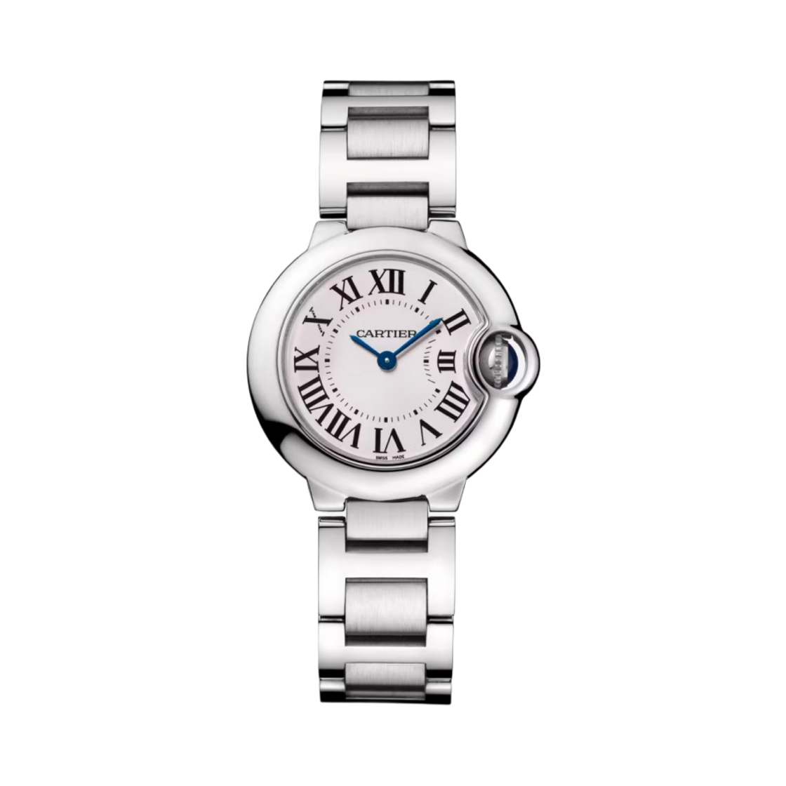 까르띠에 발롱 블루 워치 쿼츠 스틸 브레이슬릿 스틸