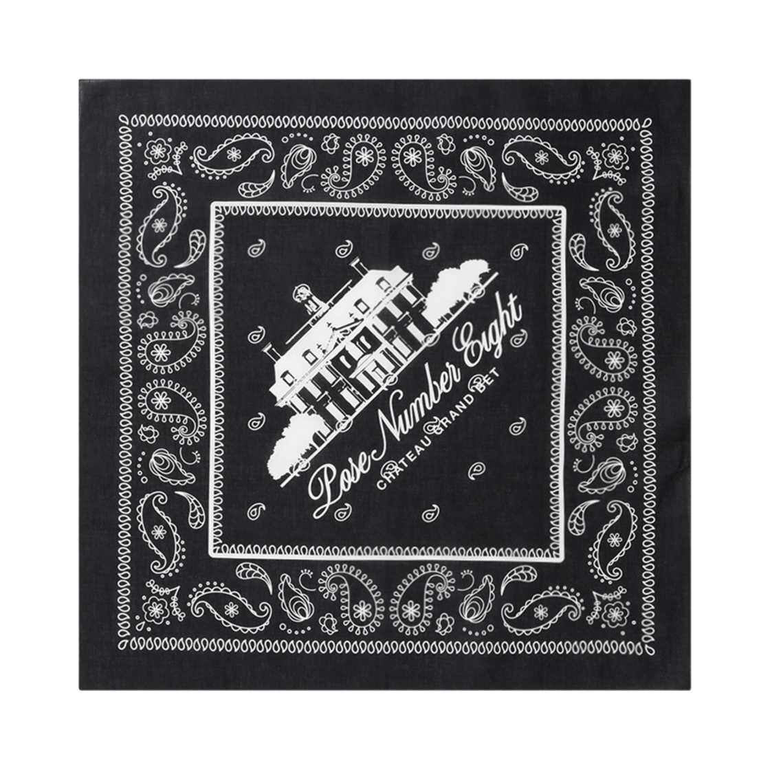 824207032 Pose Number Eight Chateau Paisley Bandana
