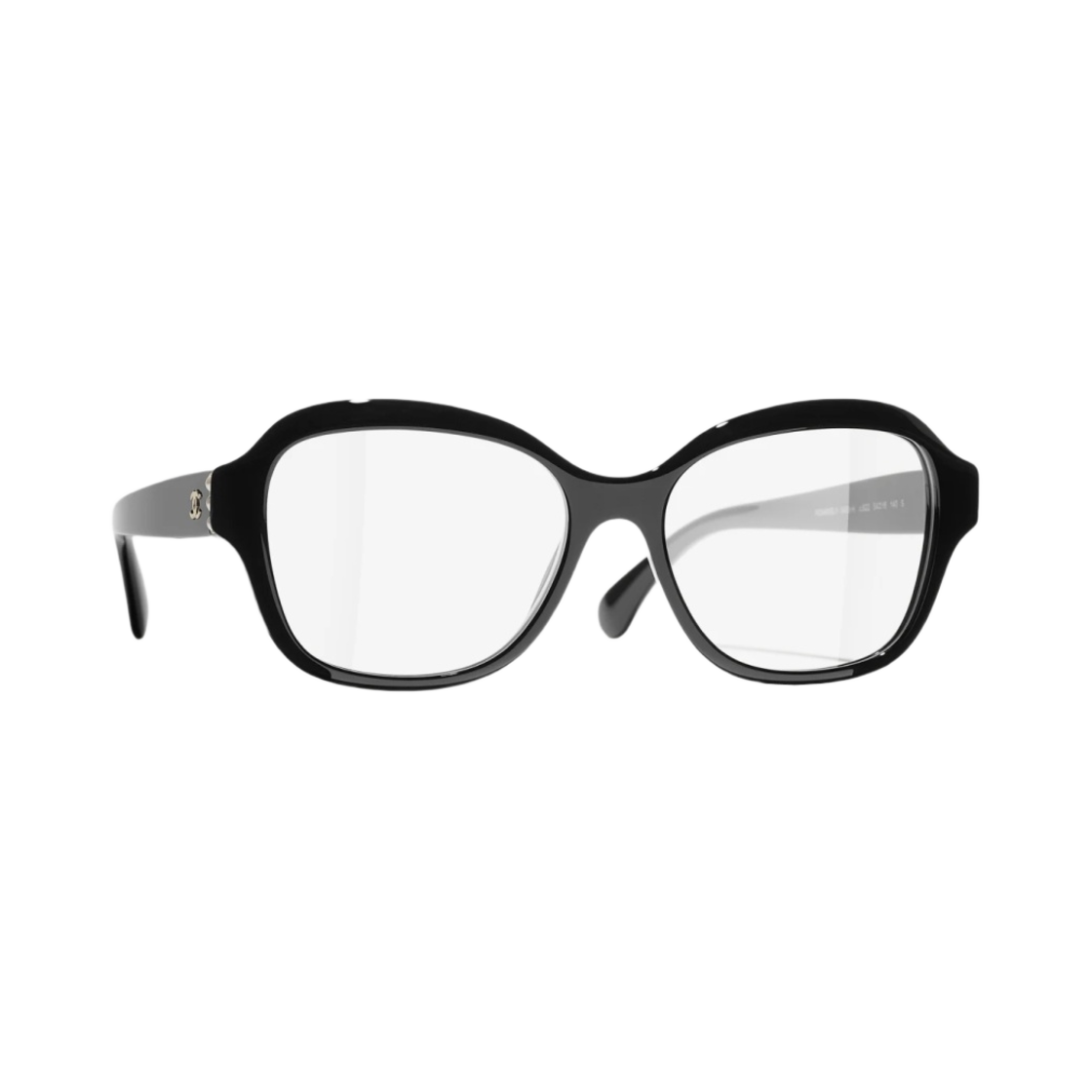 샤넬 스퀘어 프레임 아세테이트 글래스 펄 & 블랙(Chanel Square Eyeglasses Acetate Glass Pearls & Black) - 2