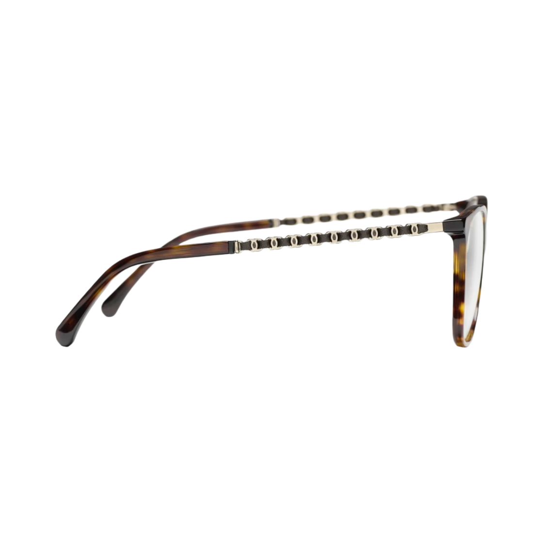 샤넬 스퀘어 프레임메탈 카프스킨 & 다크 톨토이즈(Chanel Square Eyeglasses Metal Calfskin & Dark Tortoise) - 3