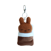 Many a Little Blanketed Miffy Key Ring Brown
