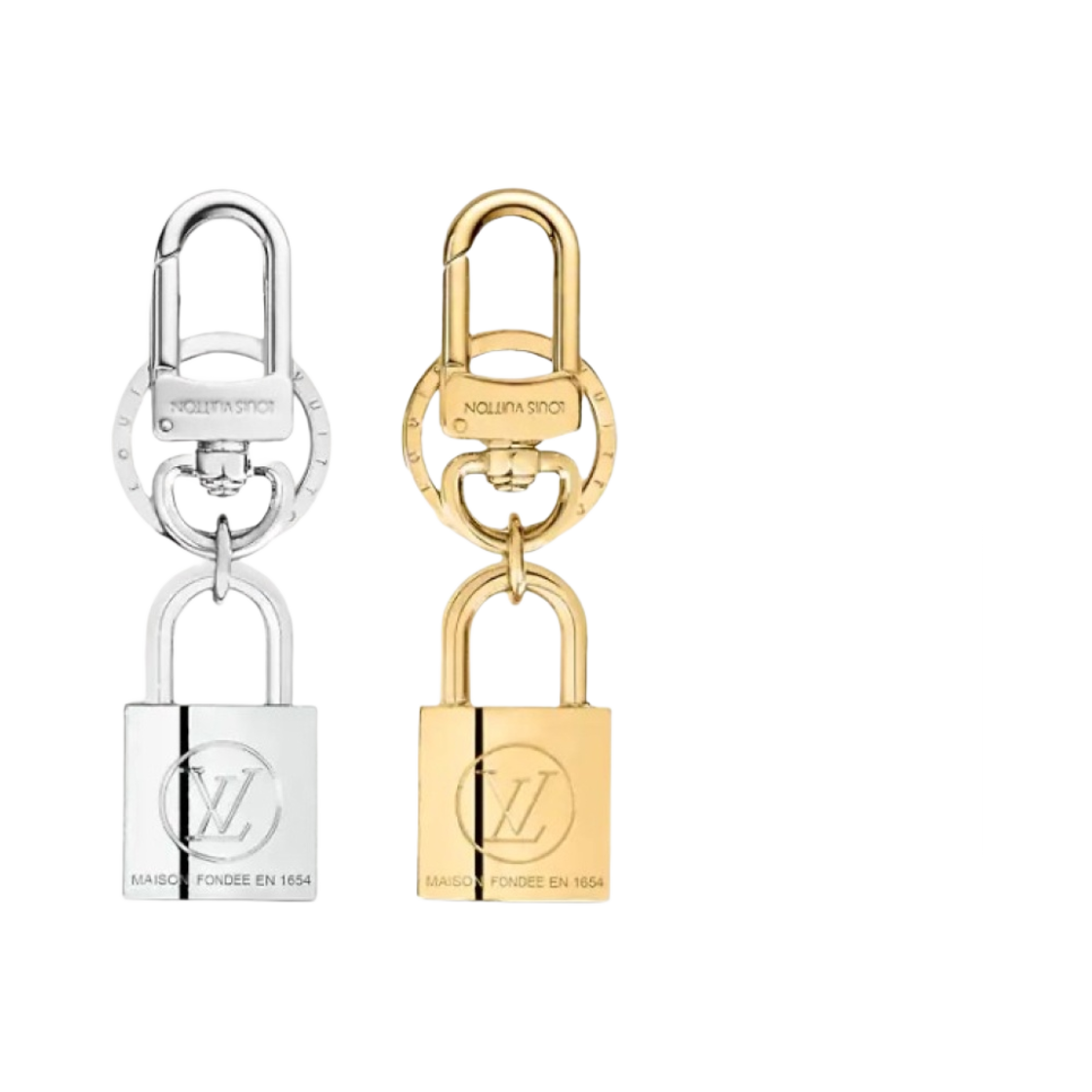 루이비통 BFF 패드락 백 참 & 키 홀더 골드 실버(Louis Vuitton BFF Padlock Bag Charm and Key Holder Gold Silver) - 1