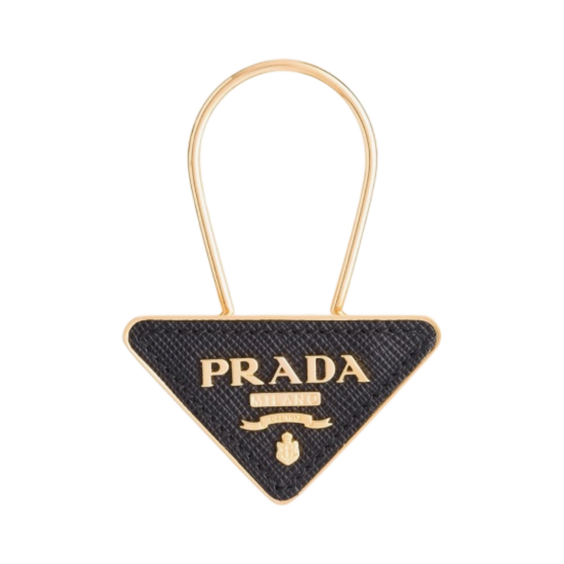 프라다 메탈 키링 블랙 골드(Prada Metal Keyring Black Gold) - 1
