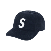 Supreme Fine Wale Corduroy S Logo 6-Panel Navy - 21SS